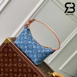 Túi LV Hills Pochette Bag Monogram Màu Xanh Denim 18CM Best Quality