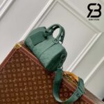 Túi LV Keepall Bandoulière 25 Màu Xanh Forest Monogram Taurillon Best Quality