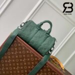 Túi LV Keepall Bandoulière 25 Màu Xanh Forest Monogram Taurillon Best Quality