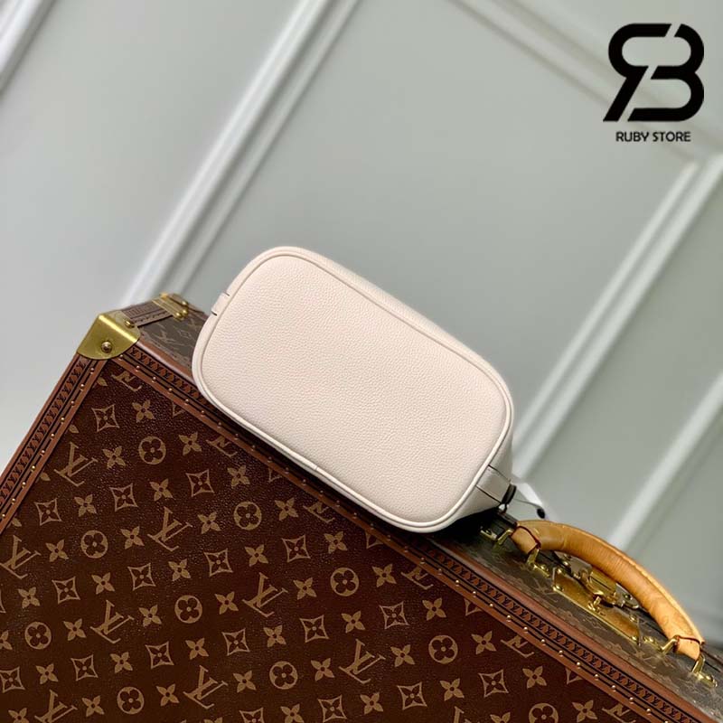 Túi LV Lock and Walk Màu Trắng Quartz Calfskin 20CM Best Quality