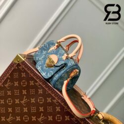 Túi LV Nano Speedy Monogram Màu Xanh Denim 16CM Best Quality