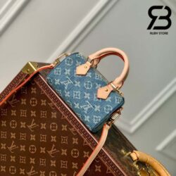 Túi LV Nano Speedy Monogram Màu Xanh Denim 16CM Best Quality