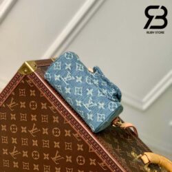Túi LV Nano Speedy Monogram Màu Xanh Denim 16CM Best Quality