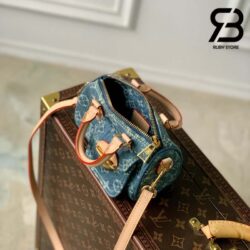 Túi LV Nano Speedy Monogram Màu Xanh Denim 16CM Best Quality