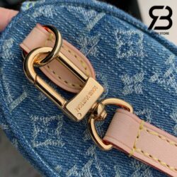 Túi LV Nano Speedy Monogram Màu Xanh Denim 16CM Best Quality