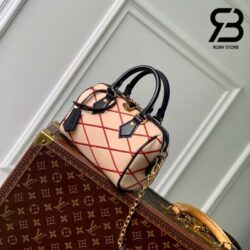 Túi LV Speedy Bandoulière 20 Malleatge Màu Be Đỏ Best Quality