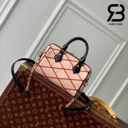 Túi LV Speedy Bandoulière 20 Malleatge Màu Be Đỏ Best Quality