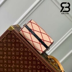 Túi LV Speedy Bandoulière 20 Malleatge Màu Be Đỏ Best Quality
