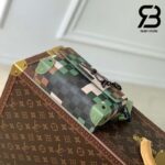 Túi LV Steamer Wearable Màu Xanh Lá Damoflage Canvas 18CM Best Quality