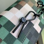 Túi LV Steamer Wearable Màu Xanh Lá Damoflage Canvas 18CM Best Quality