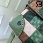 Túi LV Steamer Wearable Màu Xanh Lá Damoflage Canvas 18CM Best Quality