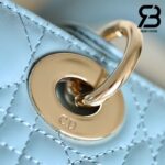 Túi Small Lady Dior D-Joy Bag Màu Xanh Da Cừu 22CM Best Quality