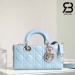 Túi Small Lady Dior D-Joy Bag Màu Xanh Da Cừu 22CM Best Quality