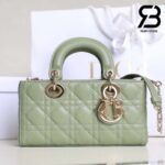 Túi Small Lady Dior D-Joy Bag Pastel Peyote Màu Xanh Da Cừu 22CM Best Quality