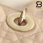 Túi Small Lady Dior D-Joy Bag Powder Màu Beige Da Cừu 22CM Best Quality