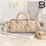 Túi Small Lady Dior D-Joy Bag Powder Màu Beige Da Cừu 22CM Best Quality