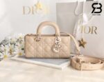 Túi Small Lady Dior D-Joy Bag Powder Màu Beige Da Cừu 22CM Best Quality