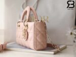 Túi Small Lady Dior D-Joy Bag Màu Hồng Powder Da Cừu 22CM Best Quality