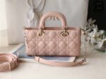 Túi Small Lady Dior D-Joy Bag Màu Hồng Powder Da Cừu 22CM Best Quality