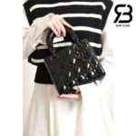 Túi Small Lady Dior Màu Đen Bóng Da Calfskin 20CM Best Quality