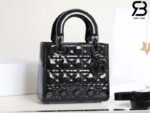 Túi Small Lady Dior Màu Đen Bóng Da Calfskin 20CM Best Quality