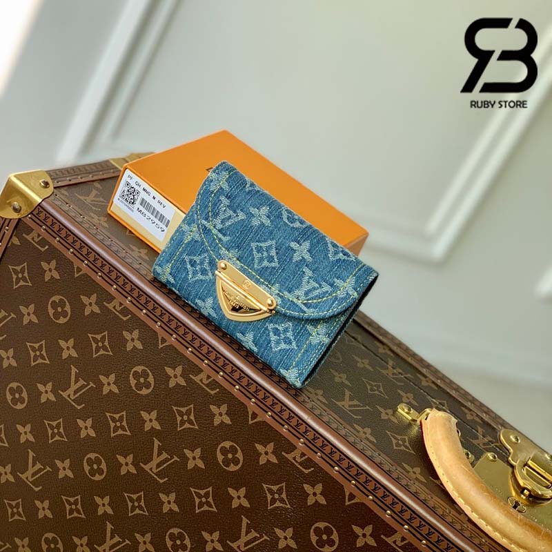 Ví LV Victorine Wallet Monogram Màu Xanh Denim Best Quality