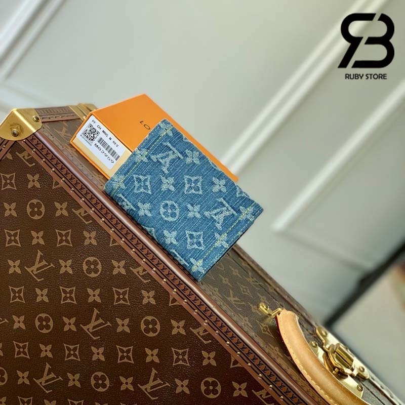 Ví LV Victorine Wallet Monogram Màu Xanh Denim Best Quality