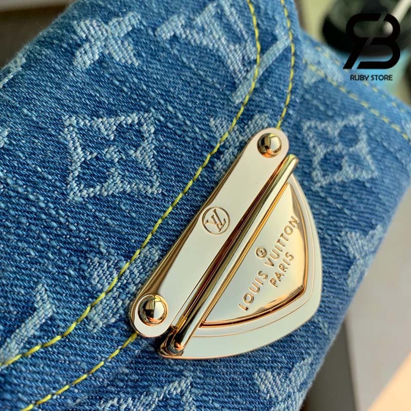 Ví LV Victorine Wallet Monogram Màu Xanh Denim Best Quality