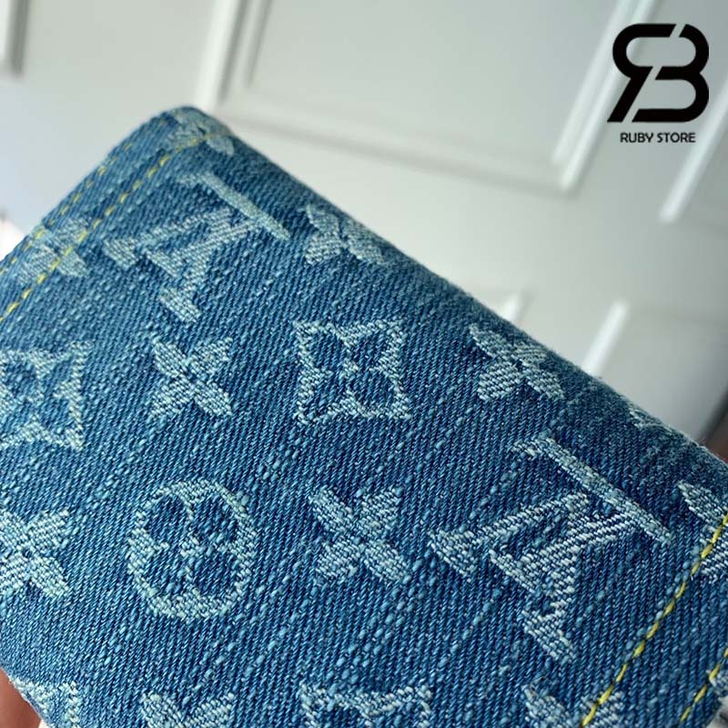 Ví LV Victorine Wallet Monogram Màu Xanh Denim Best Quality