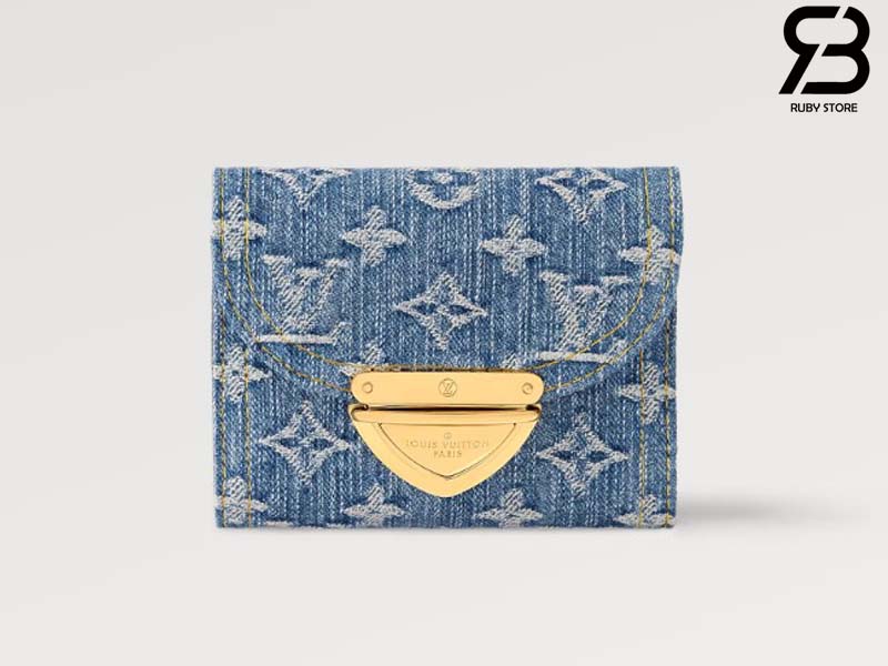 vi-lv-victorine-wallet-monogram-denim-blue-best-quality Ví LV Victorine Wallet Monogram Màu Xanh Denim Best Quality