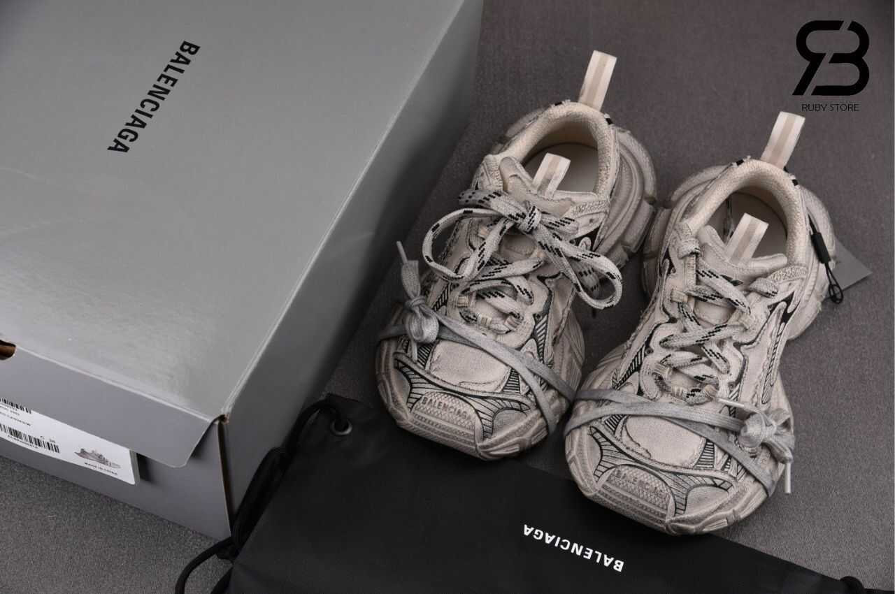 Giày Balenciaga 3XL Beige Destroyed Màu Be Best Quality