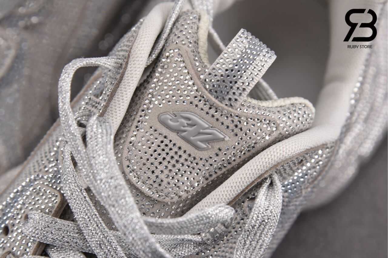 Giày Balenciaga 3XL Light Grey Rhinestones Xám Nhạt Best Quality