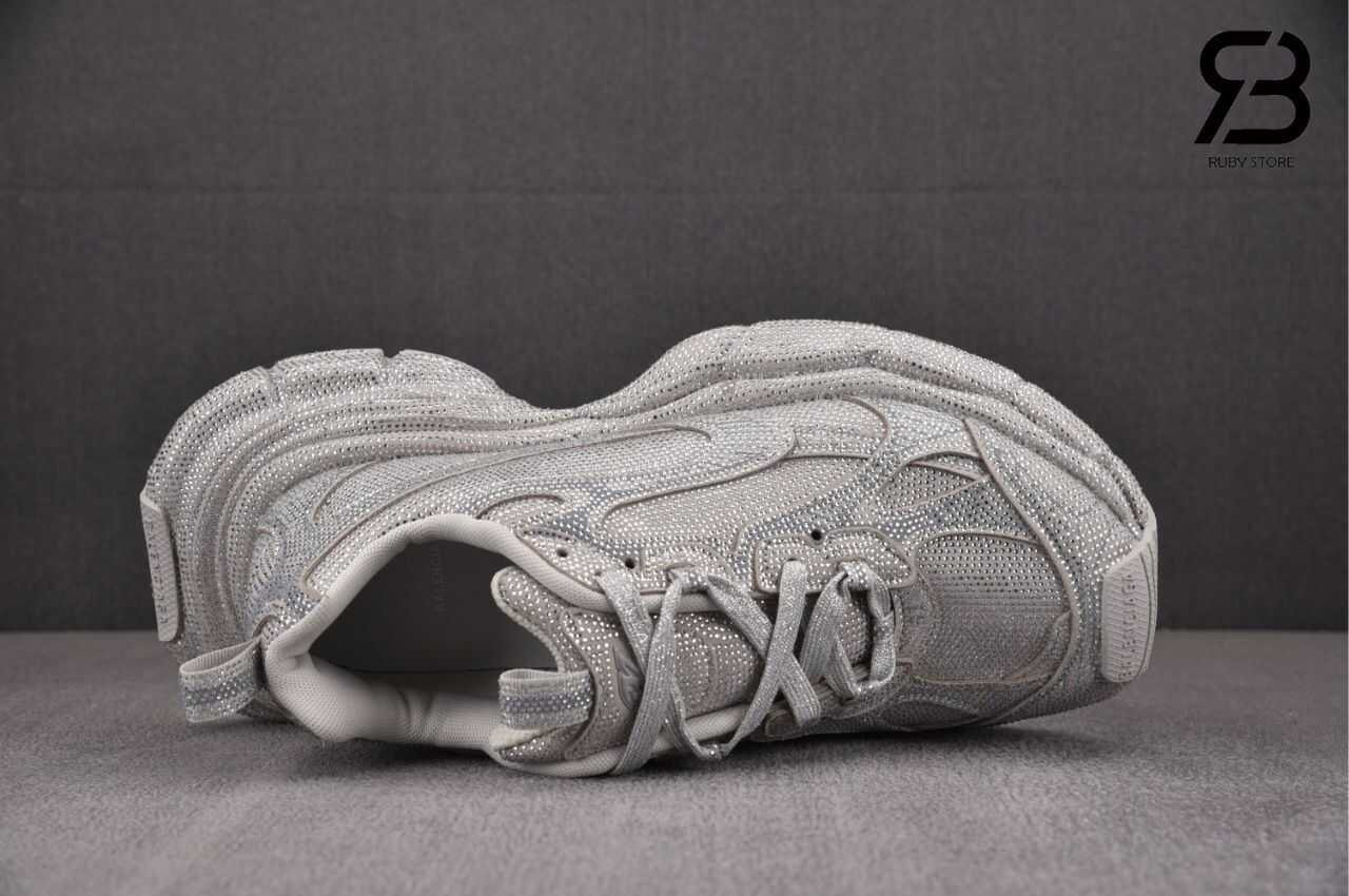 Giày Balenciaga 3XL Light Grey Rhinestones Xám Nhạt Best Quality