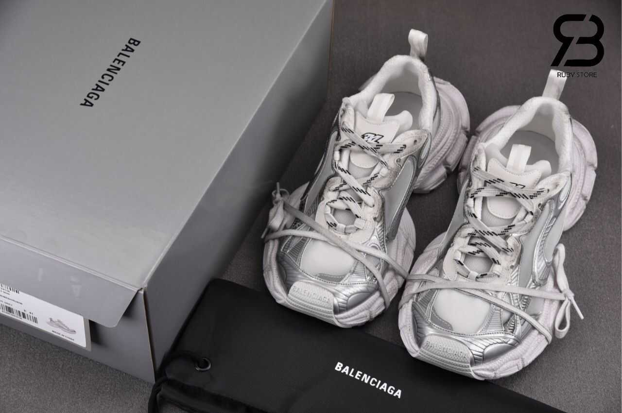 Giày Balenciaga 3XL White Silver Trắng Bạc Best Quality