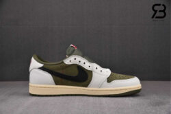 Giày Jordan 1 Low Travis Scott Medium Olive Best Quality