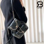 Ba Lô Chanel 23C Small Duma Backpack Màu Đen Calfskin GHW 18CM Best Quality