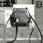 Ba Lô Chanel 23C Small Duma Backpack Màu Đen Calfskin GHW 18CM Best Quality