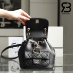 Ba Lô Chanel 23C Small Duma Backpack Màu Đen Calfskin GHW 18CM Best Quality