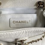 Balo Chanel 23SS Mini Duma Backpack Màu Trắng Da Caviar GHW Best Quality