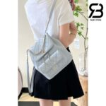 Ba Lô Chanel 24P Medium Duma Backpack Màu Xanh Nhạt Calfskin GHW 24CM Best Quality