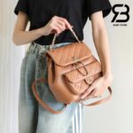 Ba Lô Chanel 24P Medium Duma Backpack Màu Nâu Camel Calfskin GHW 24CM Best Quality