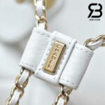 Ba Lô Chanel 24P Medium Duma Backpack Màu Trắng Calfskin GHW 24CM Best Quality