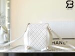 Ba Lô Chanel 24P Medium Duma Backpack Màu Trắng Calfskin GHW 24CM Best Quality
