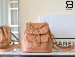 Ba Lô Chanel 24P Small Duma Backpack Màu Nâu Camel Calfskin GHW 18CM Best Quality