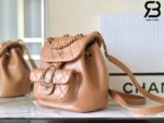 Ba Lô Chanel 24P Small Duma Backpack Màu Nâu Camel Calfskin GHW 18CM Best Quality
