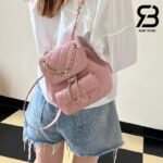 Ba Lô Chanel 24P Small Duma Backpack Màu Hồng Nhạt Calfskin GHW 18CM Best Quality