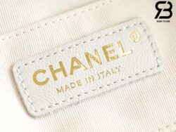Ba Lô Chanel 24P Small Duma Backpack Màu Trắng Calfskin GHW 18CM Best Quality