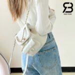 Ba Lô Chanel 24P Small Duma Backpack Màu Trắng Calfskin GHW 18CM Best Quality