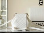 Ba Lô Chanel 24P Small Duma Backpack Màu Trắng Calfskin GHW 18CM Best Quality