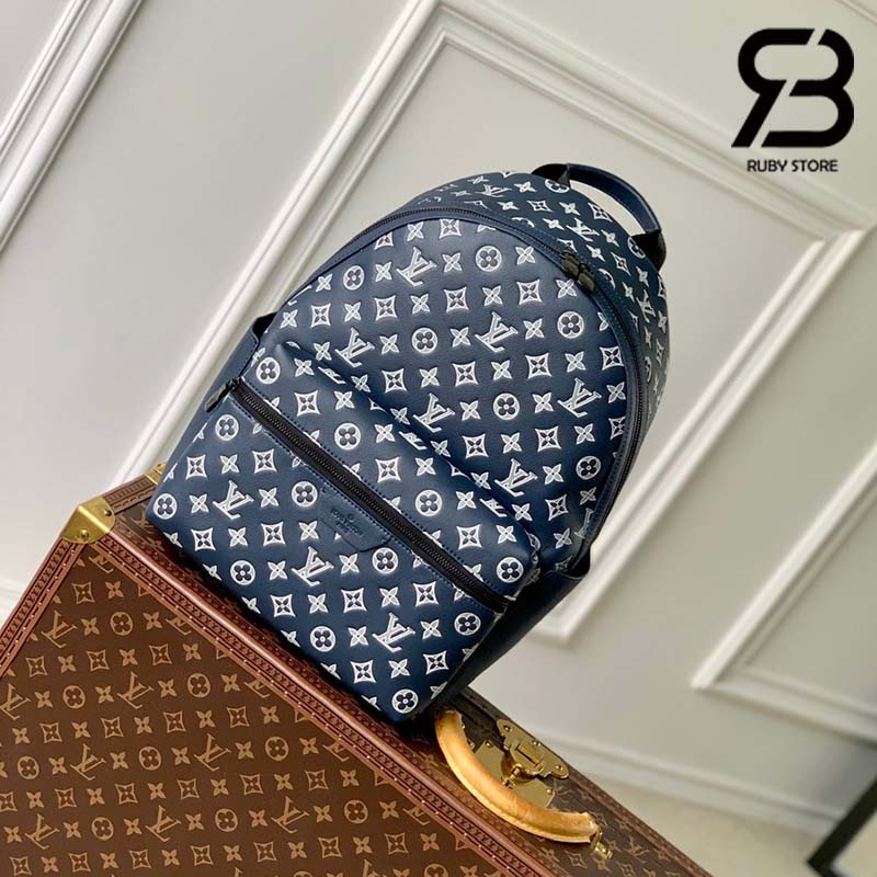 Ba Lô LV Discovery Backpack Màu Xanh InK Monogram Shadow 38CM Best Quality